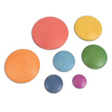 Rainbow Wooden Buttons, discuri din lemn, TickiT - Publisol.ro