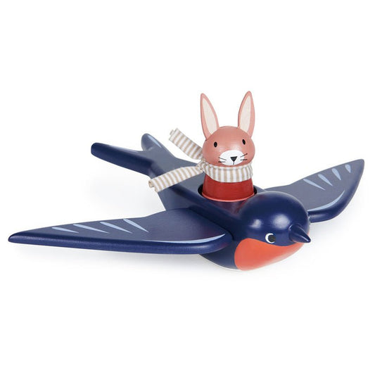Randunica Swifty, din lemn premium - Swifty Bird - Tender Leaf Toys - Publisol.ro