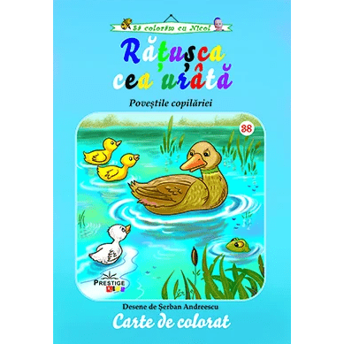 Ratusca cea urata - carte de colorat, de Prestige - Publisol.ro