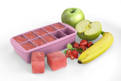 Recipient refrigerare hrana bebe, roz 59 ml x 10 cub, Melii - Publisol.ro