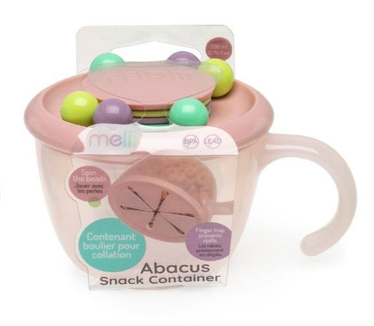 Recipient snack abacus, pink, Melii - Publisol.ro