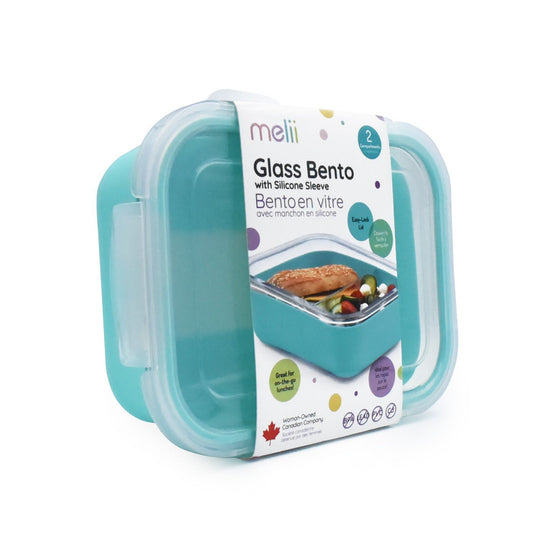 Recipient sticla 740 ml cu husa antiderapanta silicon melii blue, Melii - Publisol.ro