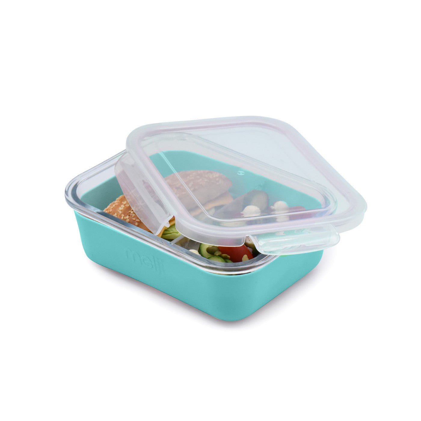 Recipient sticla 740 ml cu husa antiderapanta silicon melii blue, Melii - Publisol.ro