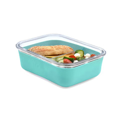 Recipient sticla 740 ml cu husa antiderapanta silicon melii blue, Melii - Publisol.ro
