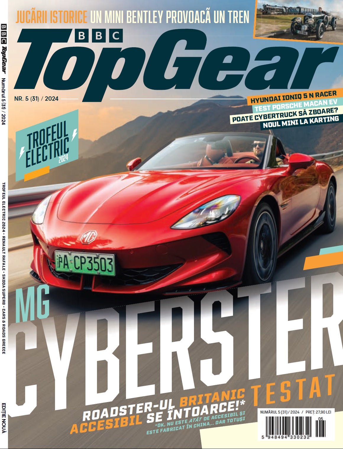 Coperta revistei BBC Top Gear