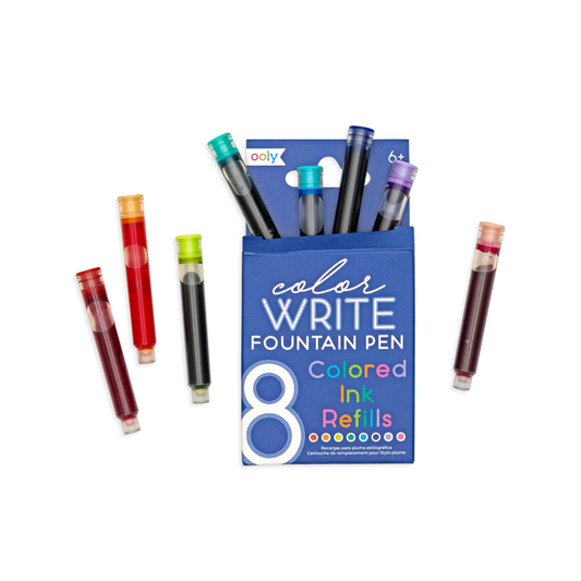 Rezerve Color Write pentru stilouri - set 8 culori - Ooly - Publisol.ro