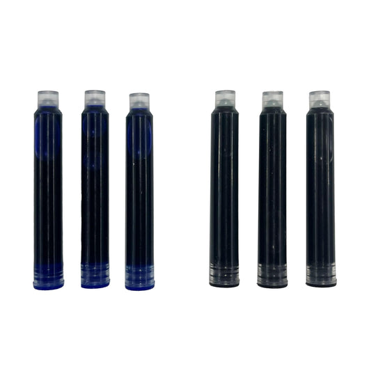 Rezerve Splendid pentru stilouri - cerneala albastra si neagra, set de 6 - Ooly