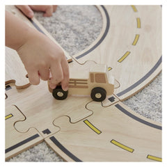 Roadway, traseu auto din lemn, 42 piese, Guidecraft - Publisol.ro