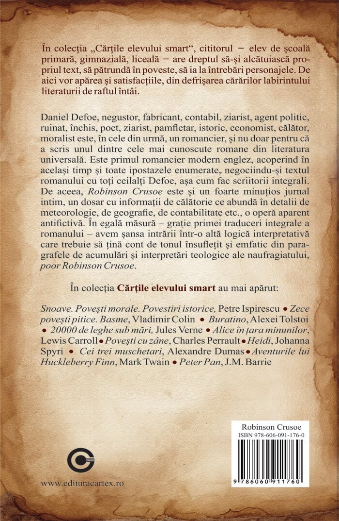 Robinson Crusoe, de Daniel Defoe - Publisol.ro