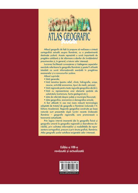 Romania. Atlas geografic scolar - Publisol.ro