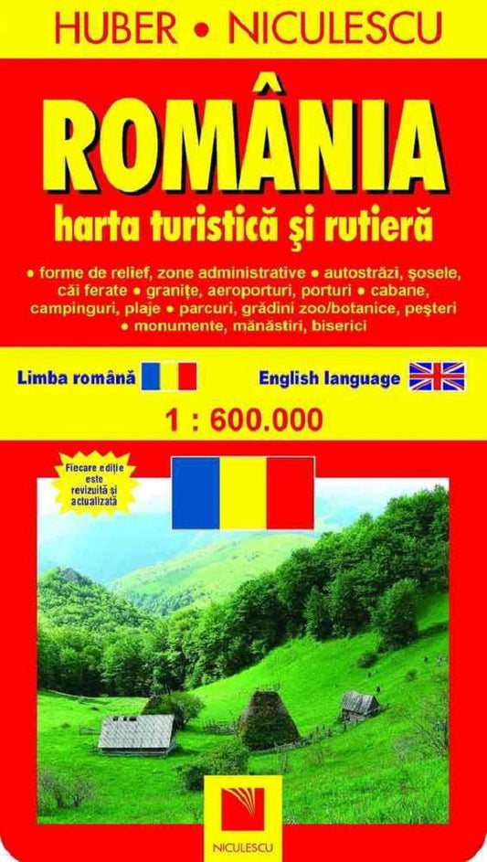 Romania. Harta turistica si rutiera, de Huber Kartographie - Publisol.ro