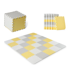 Saltea de joaca Kinderkraft luno, spuma, yellow - Publisol.ro