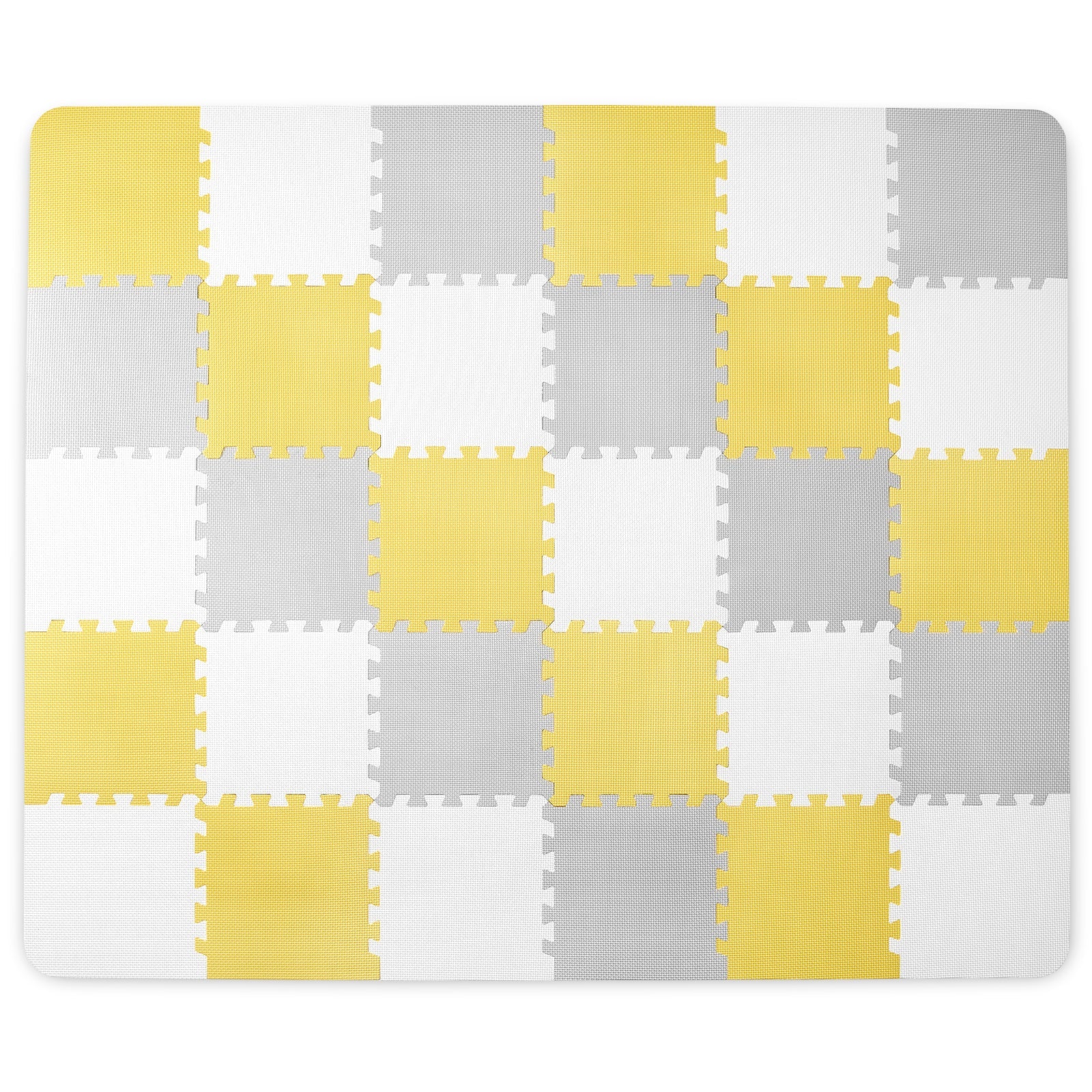 Saltea de joaca Kinderkraft luno, spuma, yellow - Publisol.ro