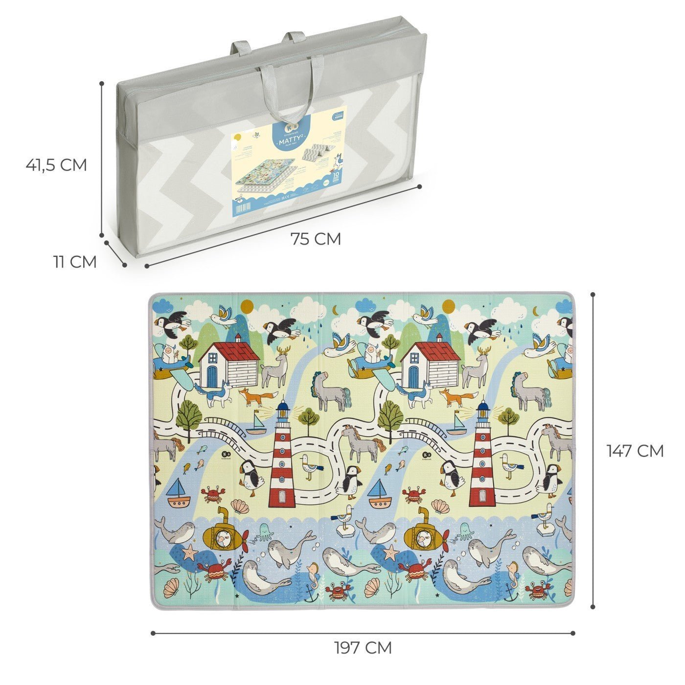 Saltea educativa Kinderkraft xpe matty 2 - Publisol.ro