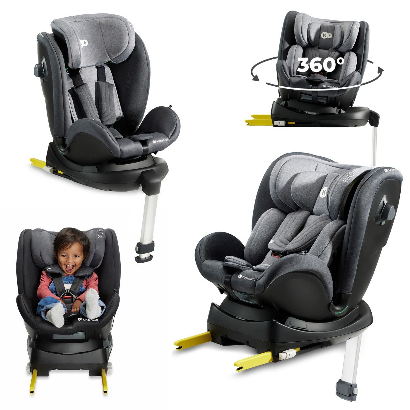 Scaun auto i - size, 40 - 125 cm xrider, grey - Publisol.ro