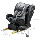 Scaun auto i - size, 40 - 125 cm xrider, grey - Publisol.ro