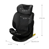 Scaun auto Kinderkraft i - fix, i - size 40 - 150 cm, graphite black - Publisol.ro