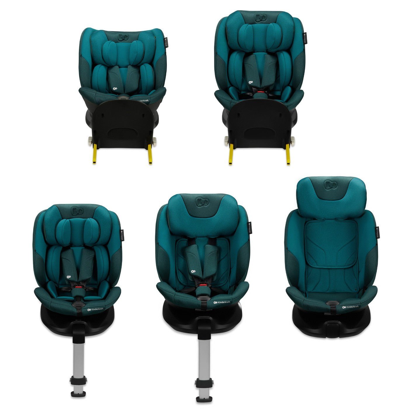 Scaun auto Kinderkraft i - fix, i - size 40 - 150 cm, harbor blue - Publisol.ro