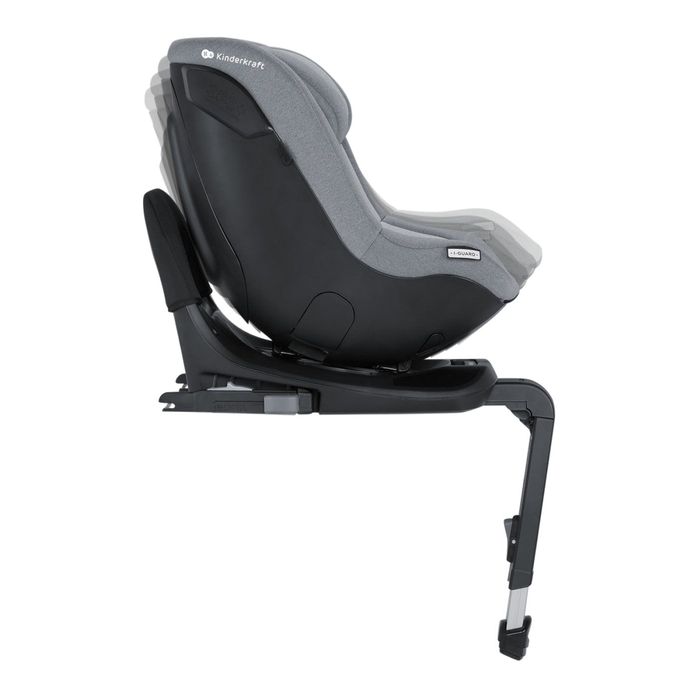 Scaun auto Kinderkraft i - guard i - size 40 - 105 cm, grey - Publisol.ro