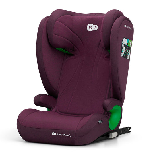 Scaun auto Kinderkraft junior fix2, i - size 100 - 150 cm, cherry red - Publisol.ro