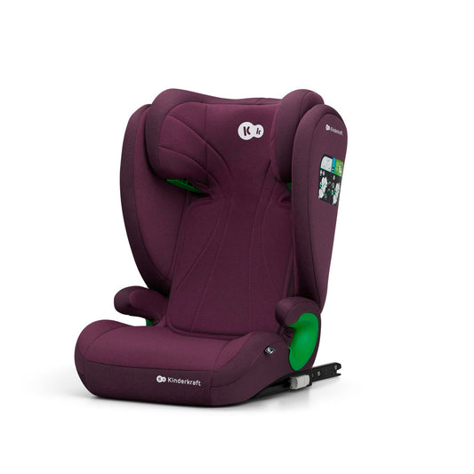 Scaun auto Kinderkraft junior fix2, i - size 100 - 150 cm, cherry red - Publisol.ro