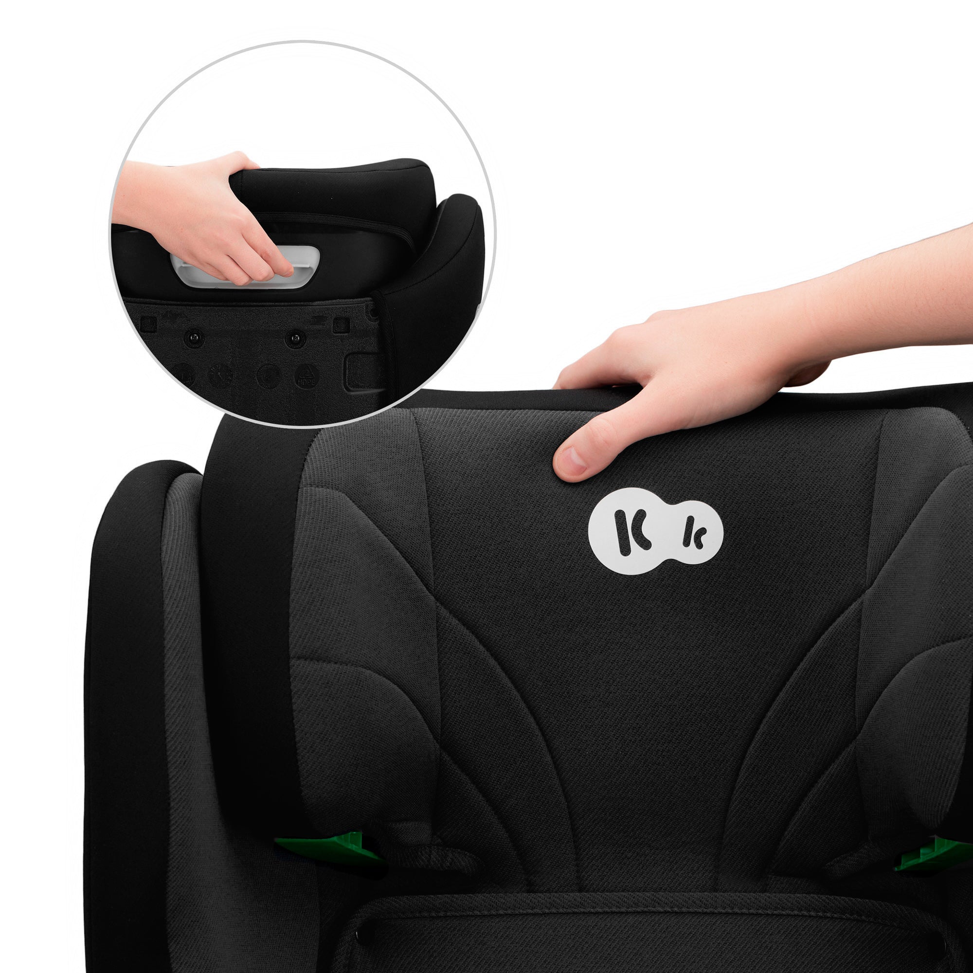 Scaun auto Kinderkraft junior fix2, i - size 100 - 150 cm, graphite black - Publisol.ro