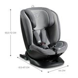 Scaun auto Kinderkraft xpedition 2 i - size 40 - 150 cm, grey - Publisol.ro