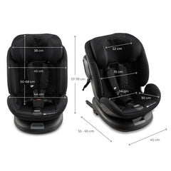 Scaun auto Kinderkraft xpedition 3 i - size 40 - 150 cm, black - Publisol.ro
