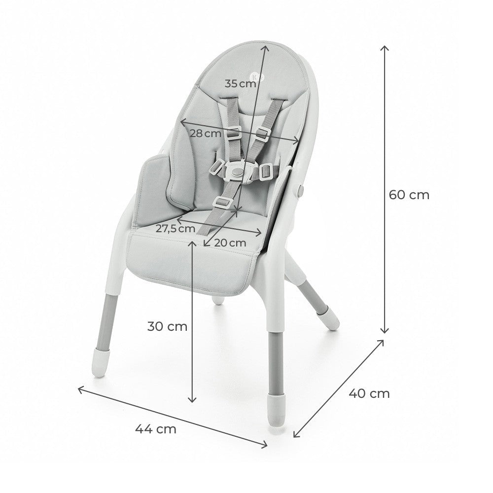 Scaun de masa Kinderkraft dinnly, grey - Publisol.ro