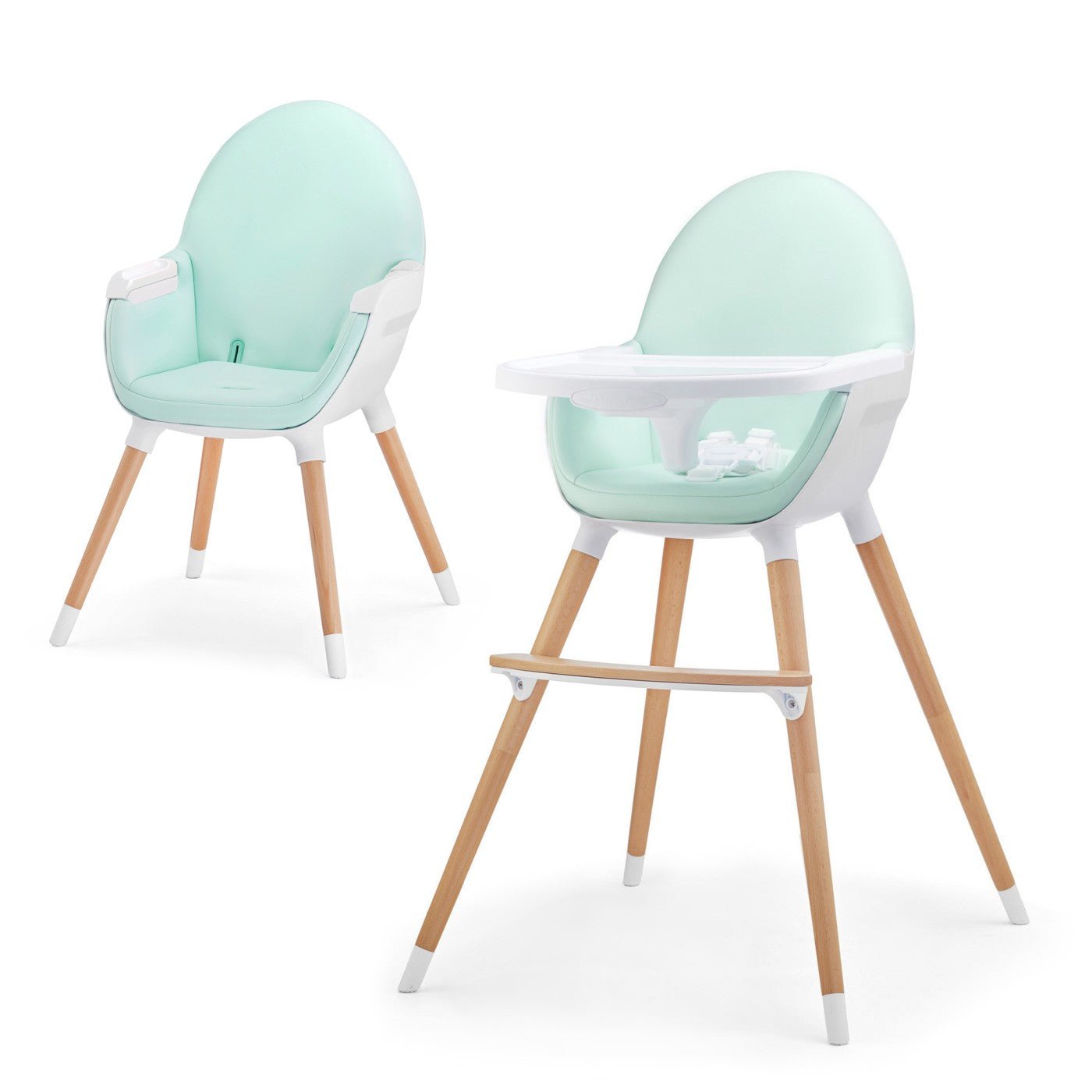 Scaun de masa Kinderkraft fini, 2 in 1, mint - Publisol.ro