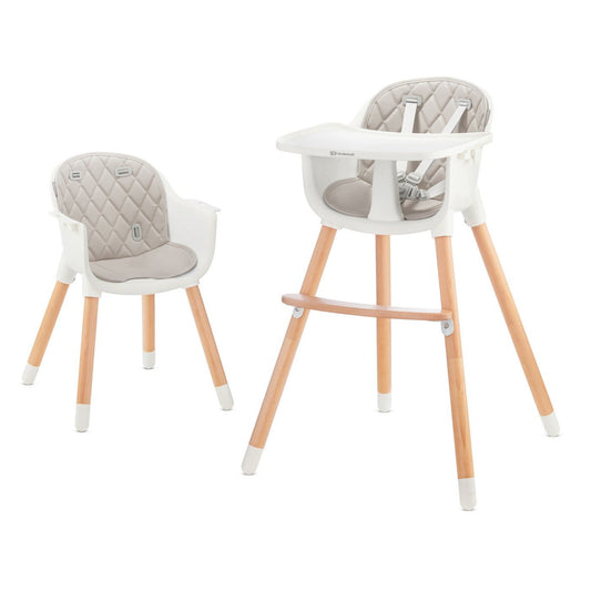 Scaun de masa Kinderkraft sienna, 2 in 1, grey - Publisol.ro