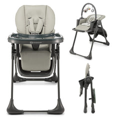 Scaun de masa Kinderkraft tummie, pliabil, grey - Publisol.ro