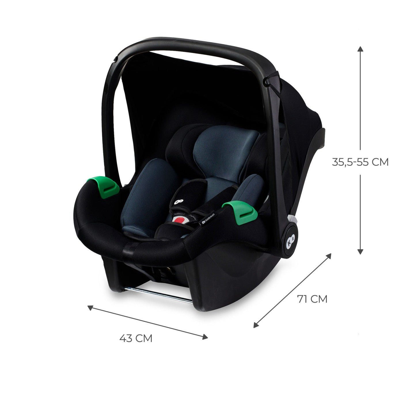 Scoica auto i - size, 40 - 75 cm mink pro, black - Publisol.ro