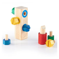 Screw Block, joc de indemanare cu suruburi, Guidecraft - Publisol.ro