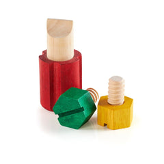 Screw Block, joc de indemanare cu suruburi, Guidecraft - Publisol.ro