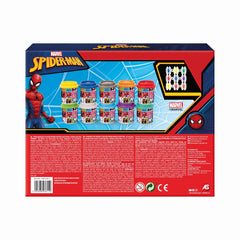 Set 10 borcanase de plastilina spiderman in ambalaj de carton, AS - Publisol.ro