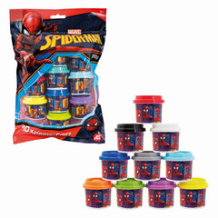 Set 10 borcanase de plastilina spiderman in punga de plastic, AS - Publisol.ro
