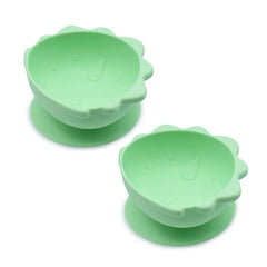 Set 2 castronele cu ventuza silicon melii model dinozaur, Melii - Publisol.ro