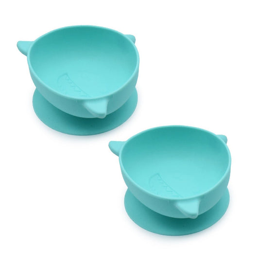 Set 2 castronele cu ventuza silicon melii model rechin, Melii - Publisol.ro