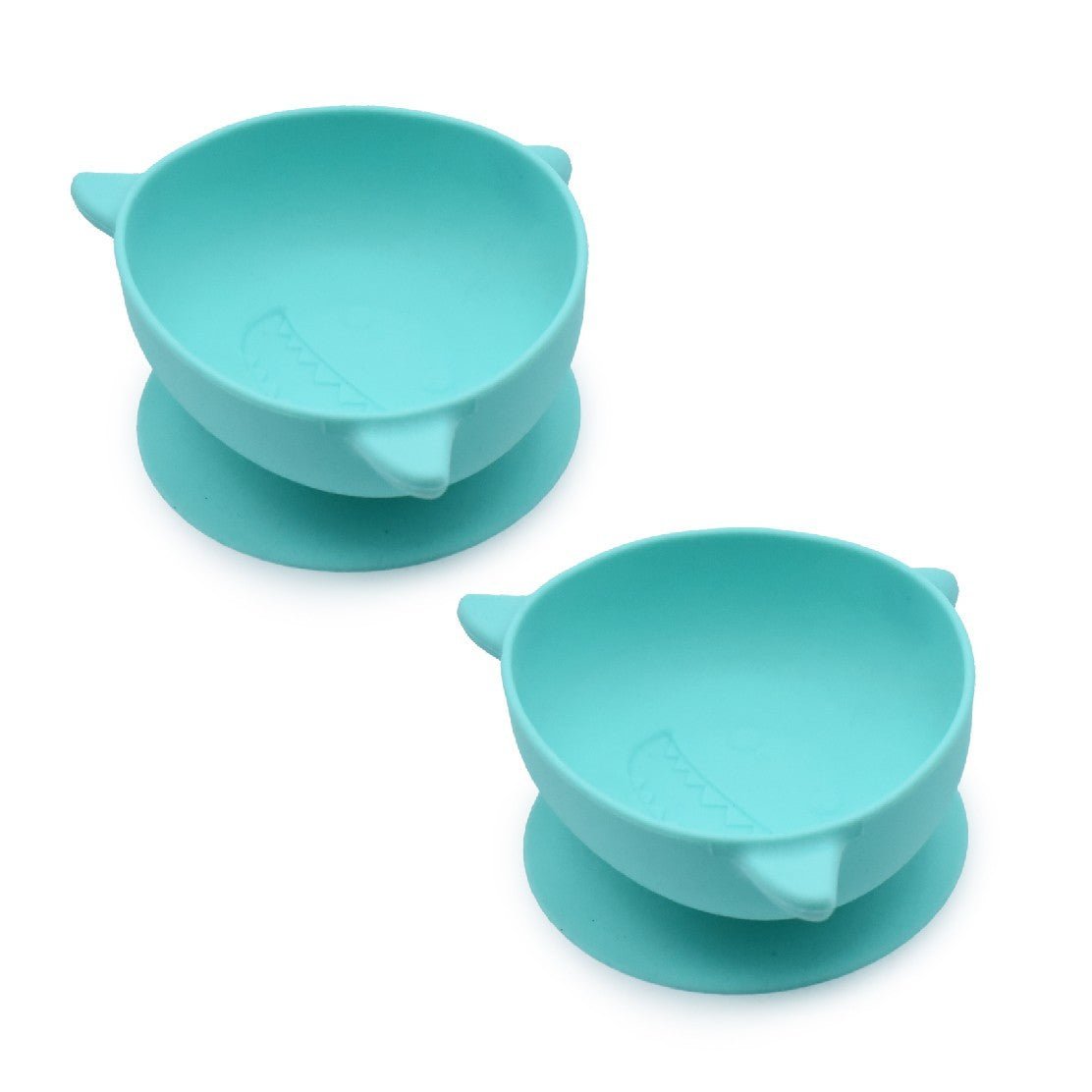 Set 2 castronele cu ventuza silicon melii model rechin, Melii - Publisol.ro