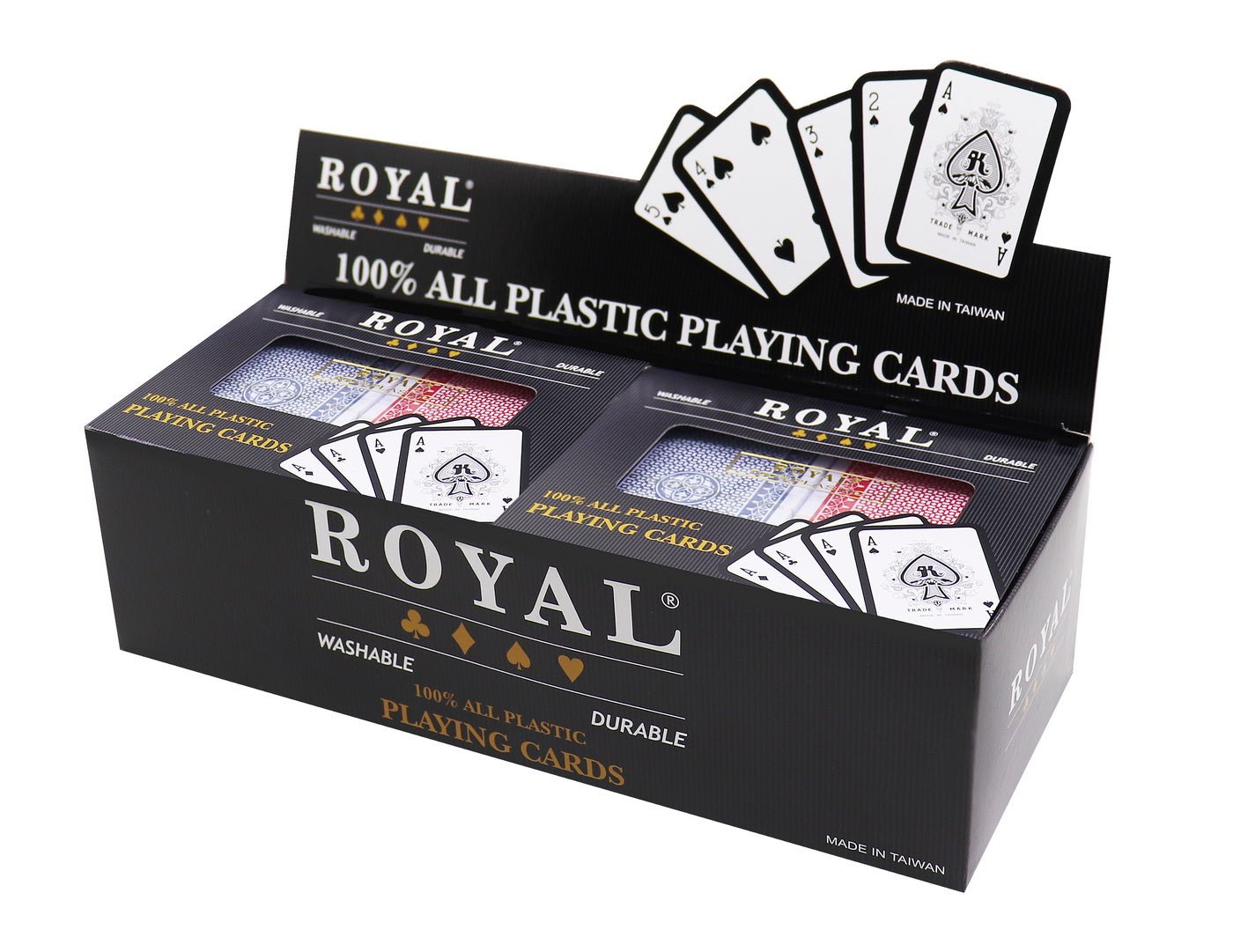 Set 2 pachete carti royal canasta poker din plastic, AS - Publisol.ro