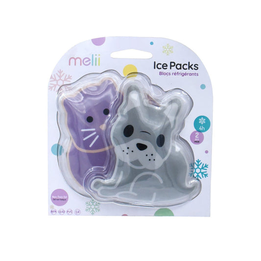 Set 2 pachete gel termic melii model bulldog pisica, Melii - Publisol.ro