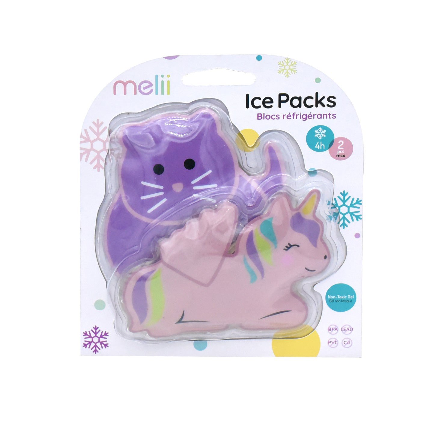 Set 2 pachete gel termic melii model unicorn pisica, Melii - Publisol.ro
