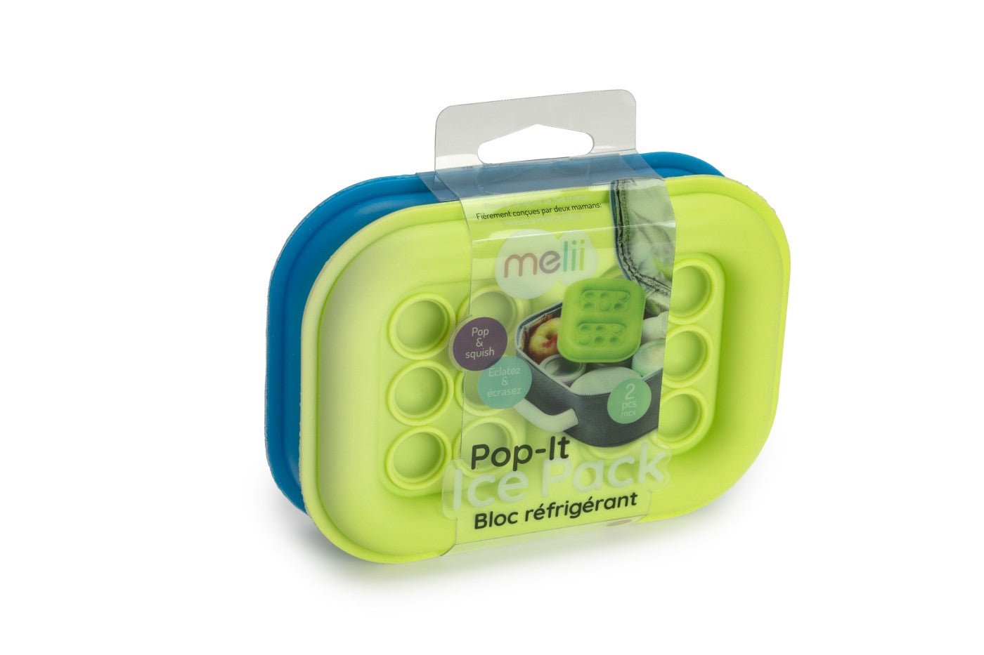 Set 2 pastile racire pop - up, blue - lime, Melii - Publisol.ro
