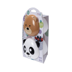 Set 2 recipiente hrana bebe, model panda&bear, Melii - Publisol.ro