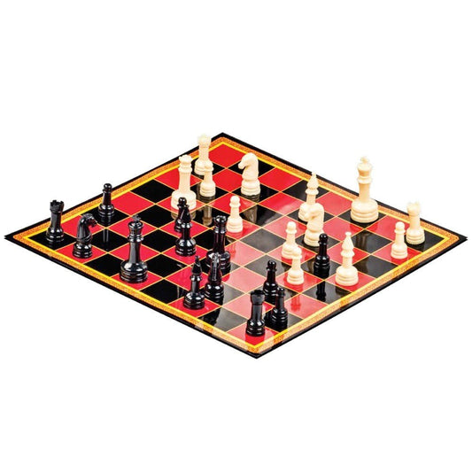 Set 3 jocuri in cutie sah dame si tic tac toe, Spin Master - Publisol.ro