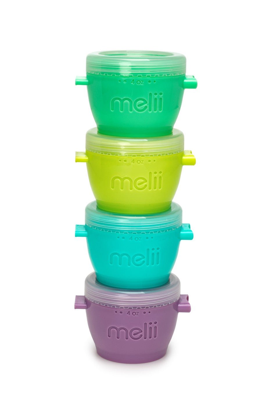 Set 4 recipiente plastic, 118 ml, Melii - Publisol.ro