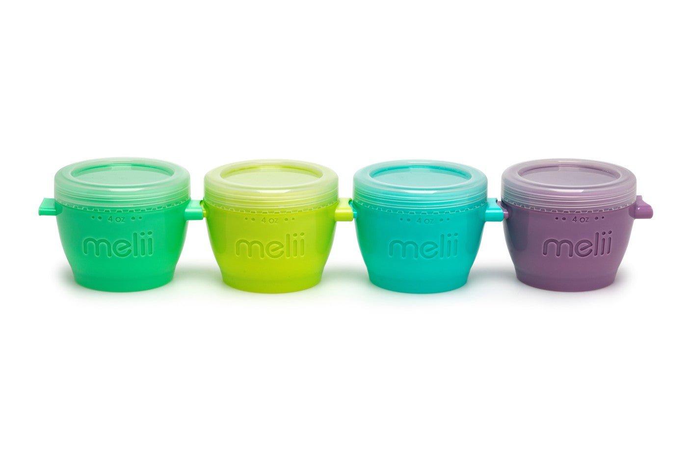 Set 4 recipiente plastic, 118 ml, Melii - Publisol.ro