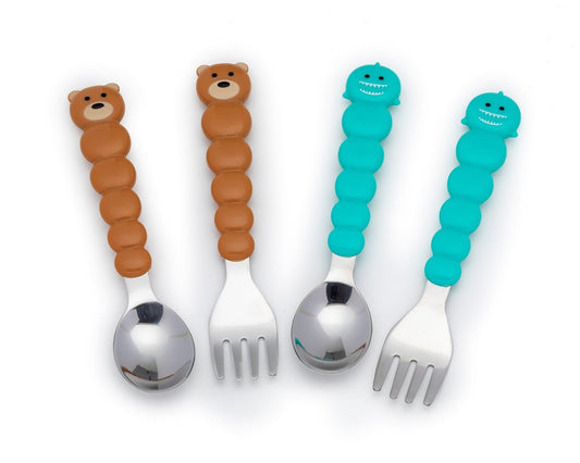 Set 4 tacamuri colorate, model urs&rechin, Melii - Publisol.ro