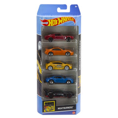 Set 5 masini hot wheels nightburnerz, Mattel - Publisol.ro